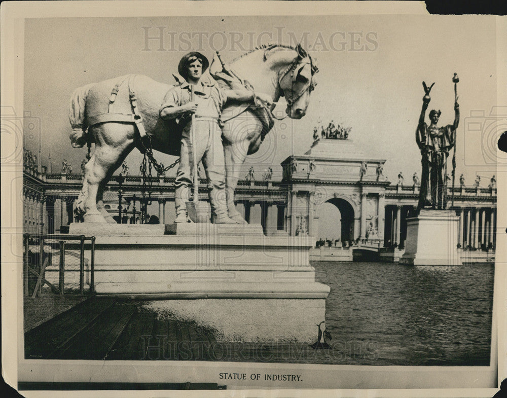 Press Photo 1893 The Statue Of Industry E. C. Potter D. C. French - Historic Images