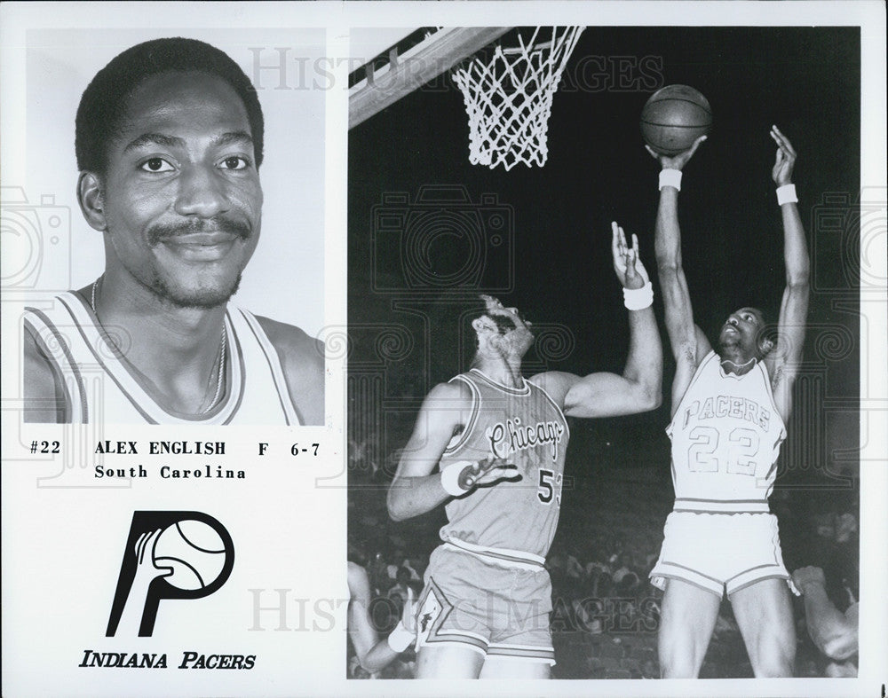 Undated Press Photo Alex English Indiana Pacers - Historic Images