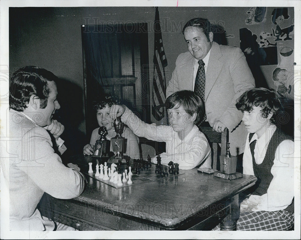 1973 Press Photo John Eoho student bigelow School - Historic Images