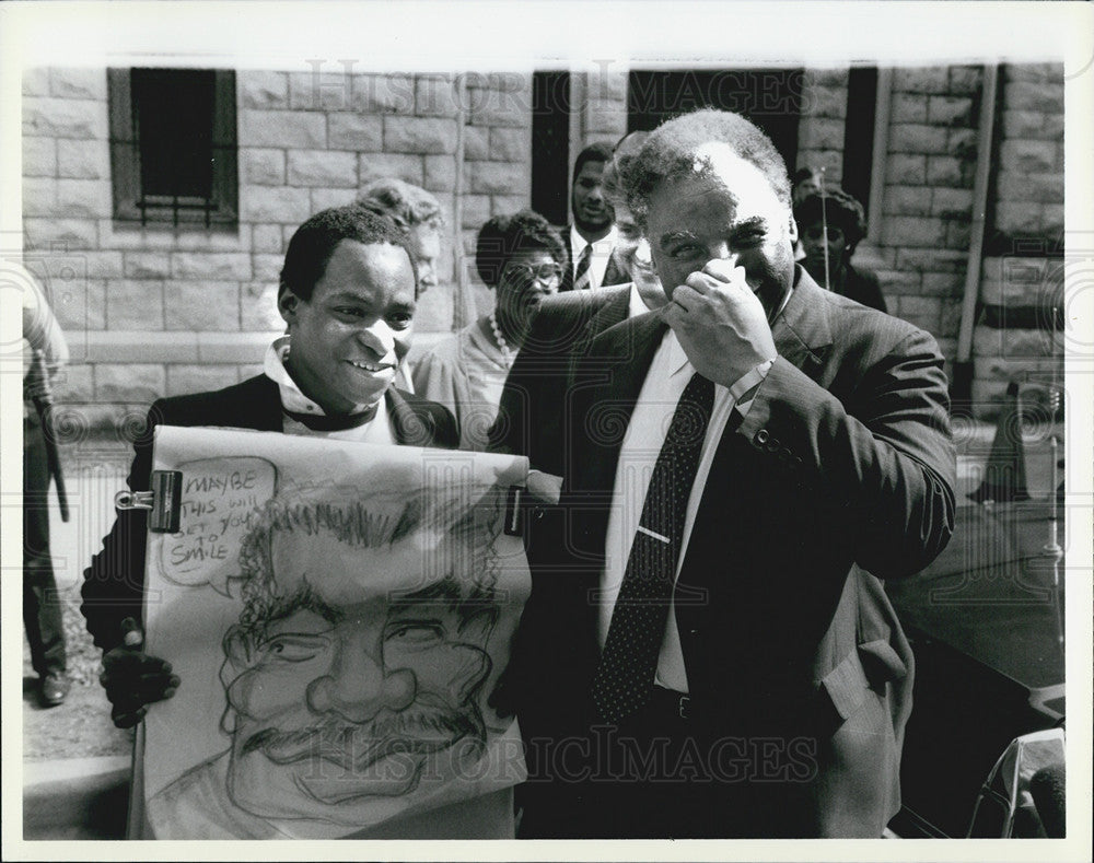 1985 Press Photo Memorial Services for Bill Ware, Mayor Washington Leaving - Historic Images