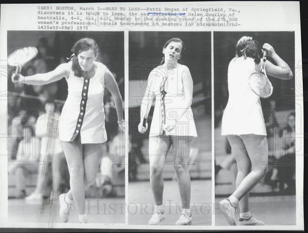 1974 Press Photo Patty hogan of Va. lost to Helen Gourlay of AU
WPTT in Boston - Historic Images