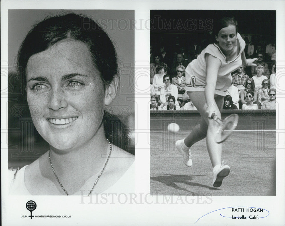 1973 Press Photo Patti Hogan of LaJolla, CA  Tennis - Historic Images