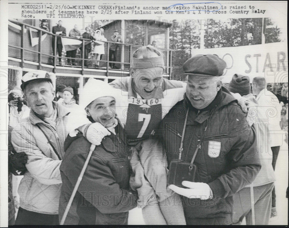 1960 Press Photo Finland&#39;s Anchor Man Veikko Hakulinen - Historic Images