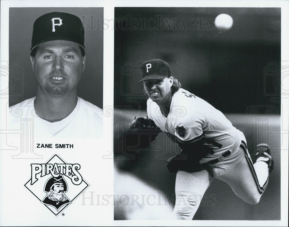 1992 Press Photo Zane Smith, Pittsburgh Pirates - Historic Images