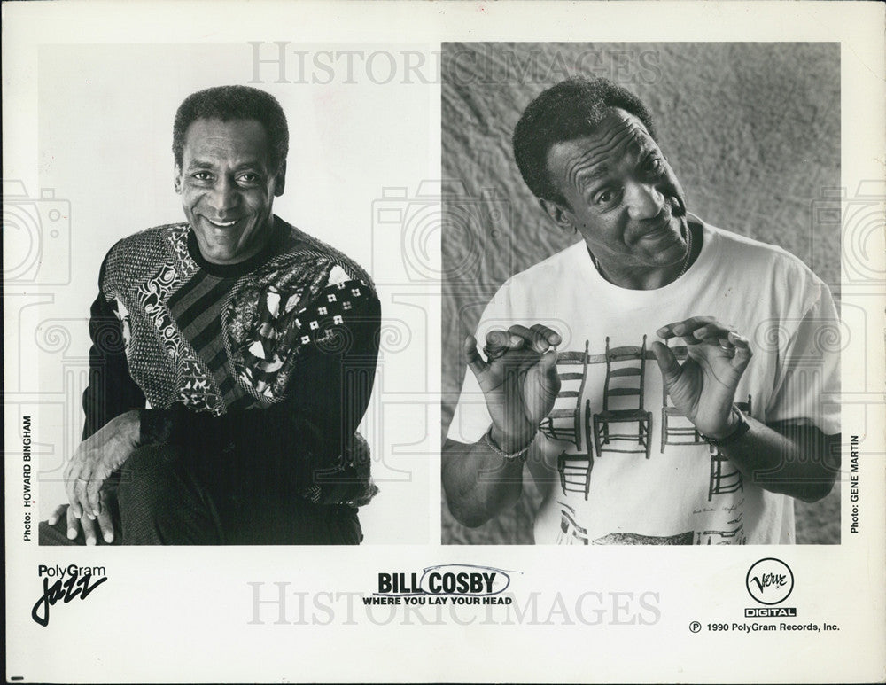 1990 Press Photo &quot;Where You Lay Your Head&quot; Album by Bill Cosby - Historic Images