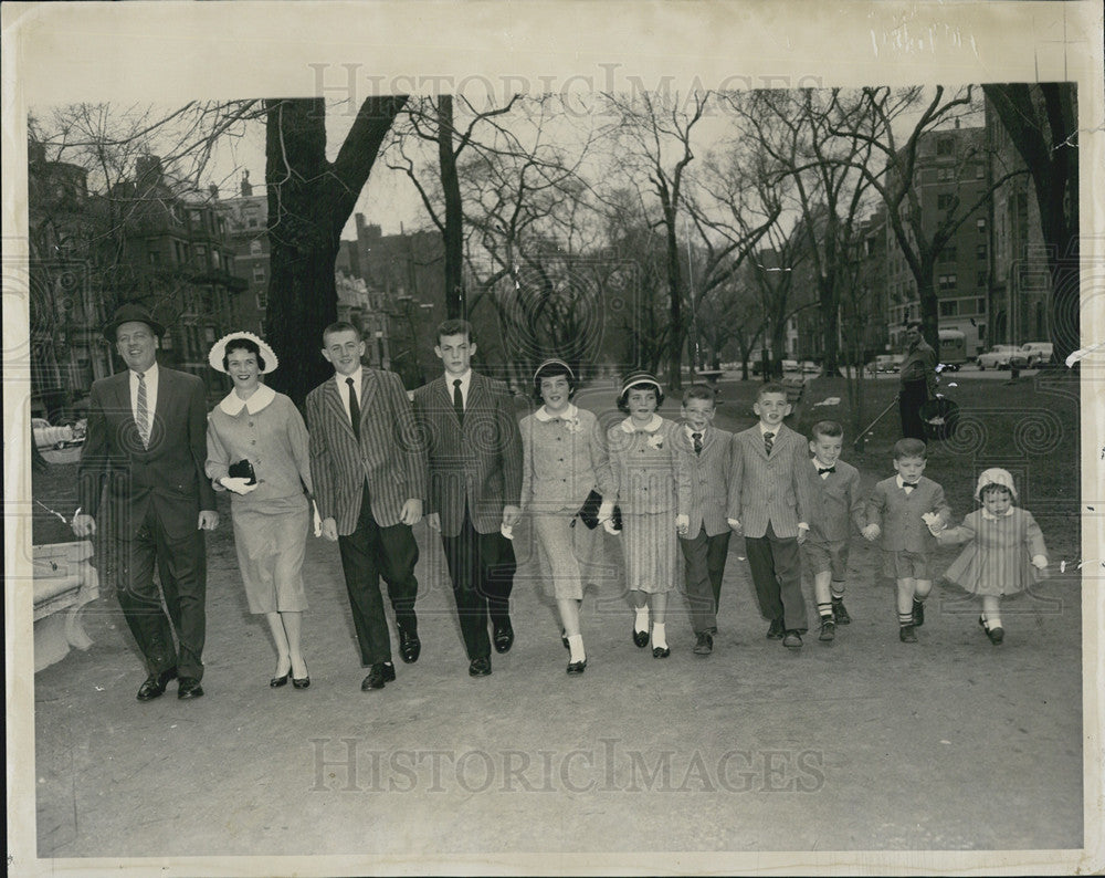 1958 Press Photo The Drisoll Family of Arlington - Historic Images