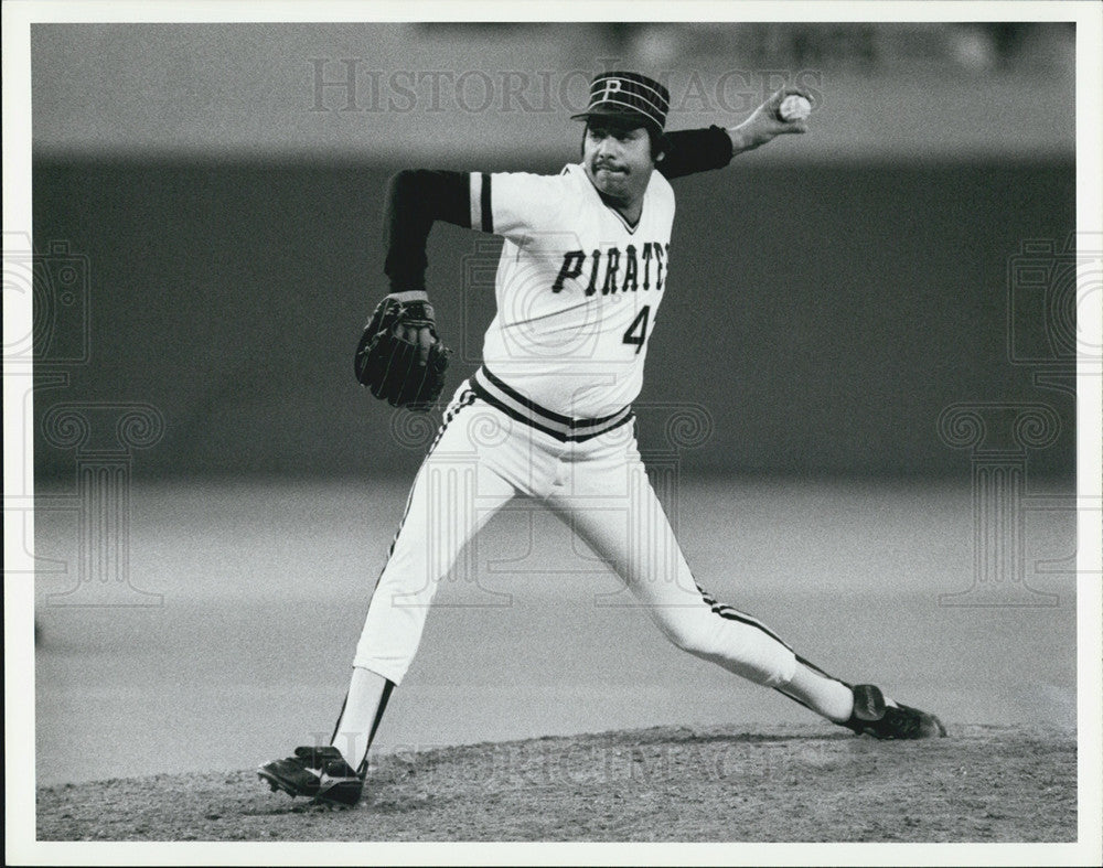 1985 Press Photo John Candelaria, Pittsburgh Pirates - Historic Images