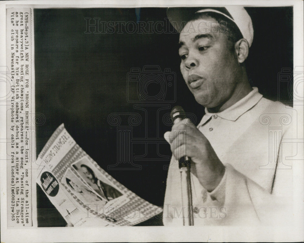 1965 Press Photo Boxing Joe Louis - Historic Images