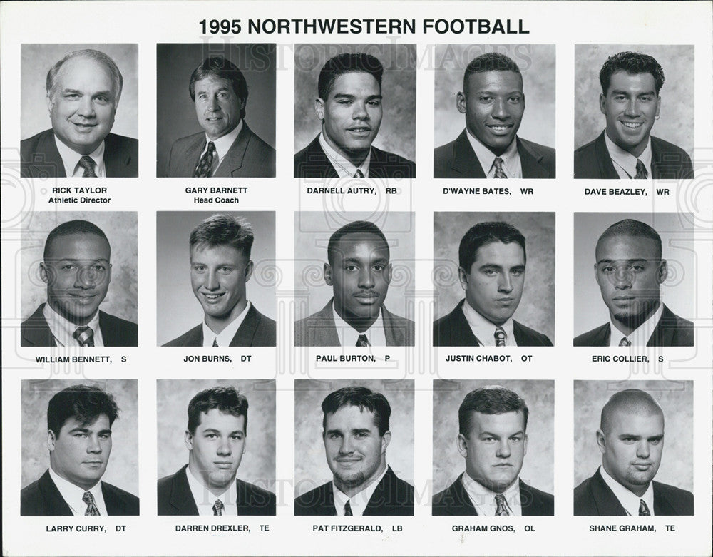 1995 Press Photo 1995 Northwestern Football - Historic Images