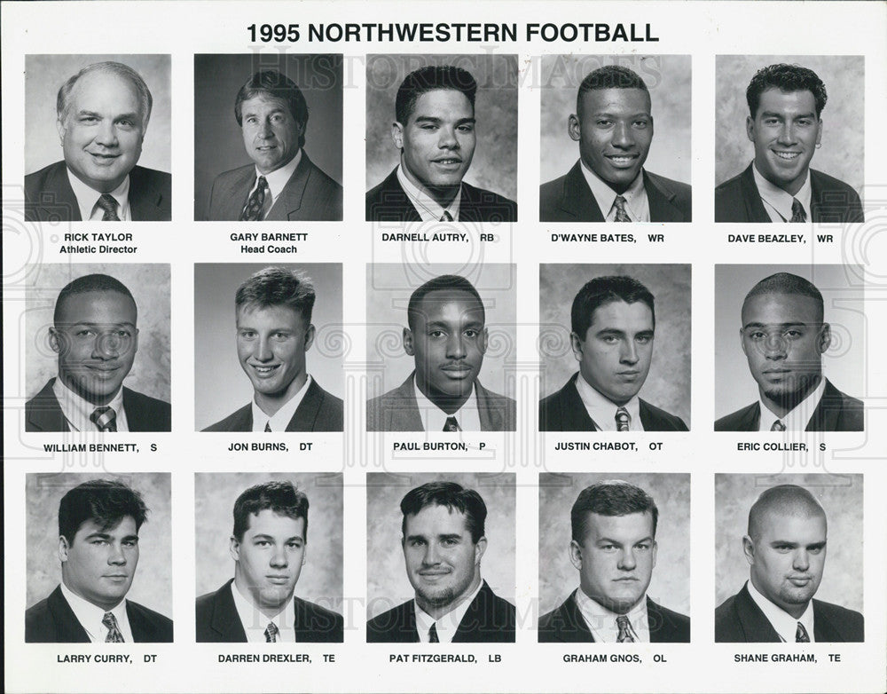 1995 Press Photo Northwestern Football - Historic Images