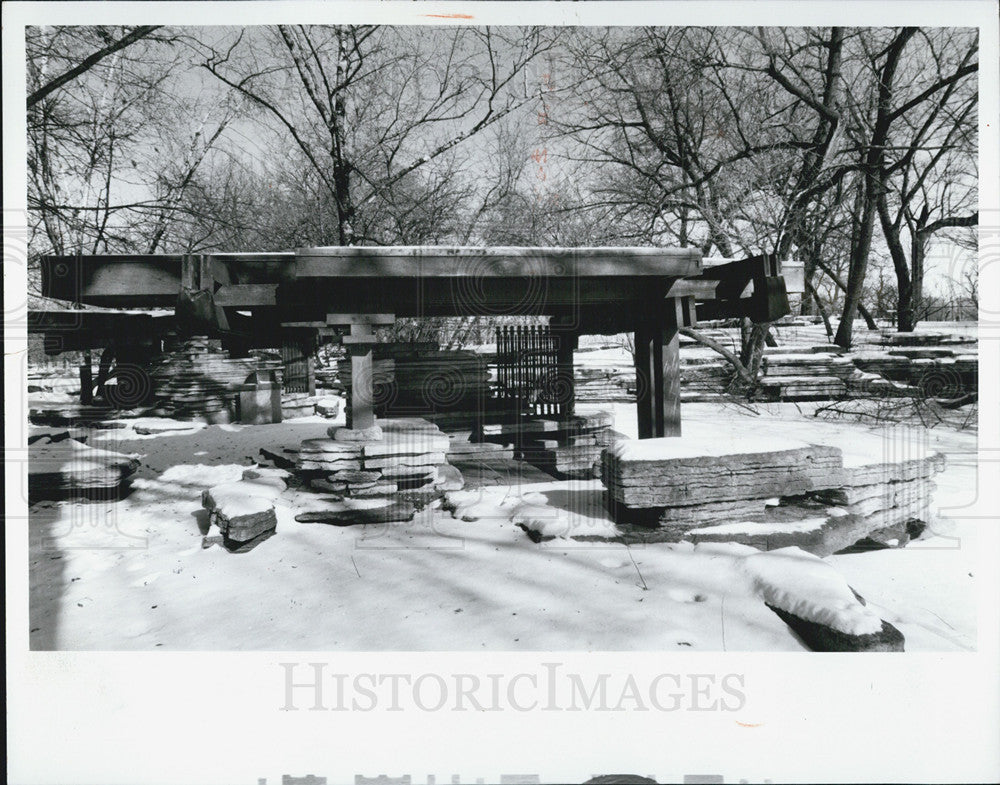 1994 Press Photo Lincoln Park Zoo Rookery - Historic Images