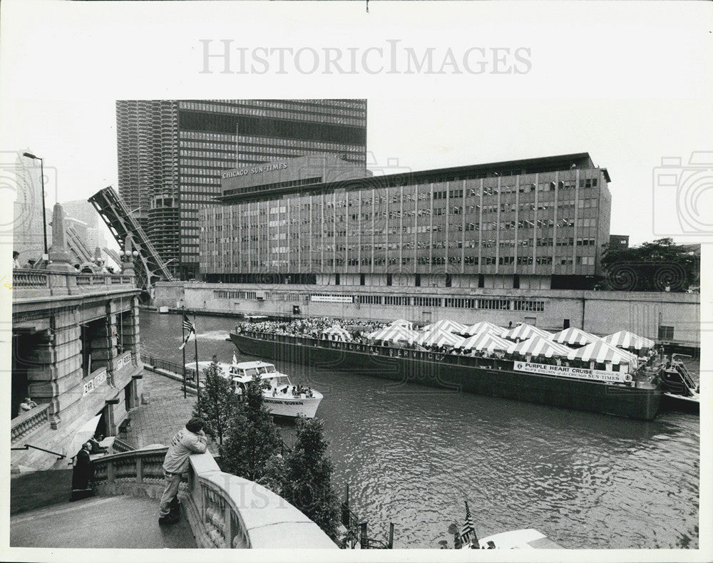 1982 Press Photo Kup&#39;s Purple Heart Cruise. - Historic Images