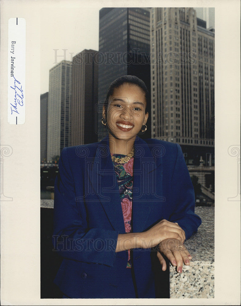 1989 Press Photo Monica Shaw 1st Female Youth Of The Year By Boy Boys And Girls - Historic Images