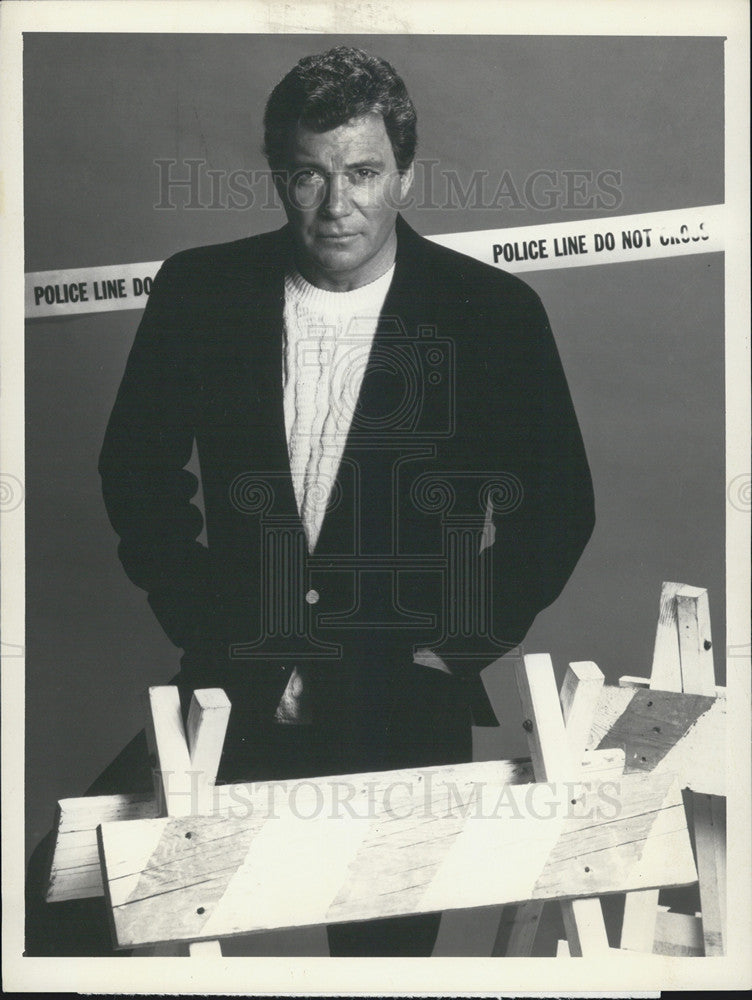 1989 Press Photo William Shatner in &quot;Rescue 911&quot; on CBS - Historic Images