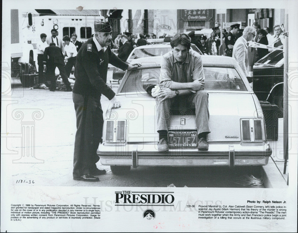 1988 Press Photo Publicity still from the film &#39;The Presidio&#39; - Historic Images