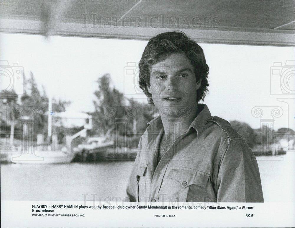 1983 Press Photo Harry Hamlin Actor Romantic Comedy Blue Skies Again - Historic Images