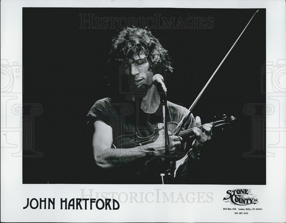 1980 Press Photo John Hartford Singer Guitarist Musician Banjoist Violinist - Historic Images