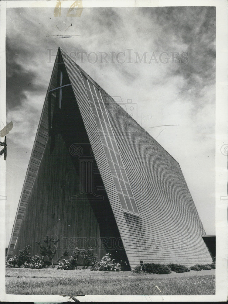 1958 Press Photo Community Church at Cedar Hills,Oregon - Historic Images