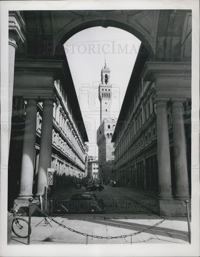 1950 Press Photo Plazzo Vecchio of Florence, Italy - Historic Images