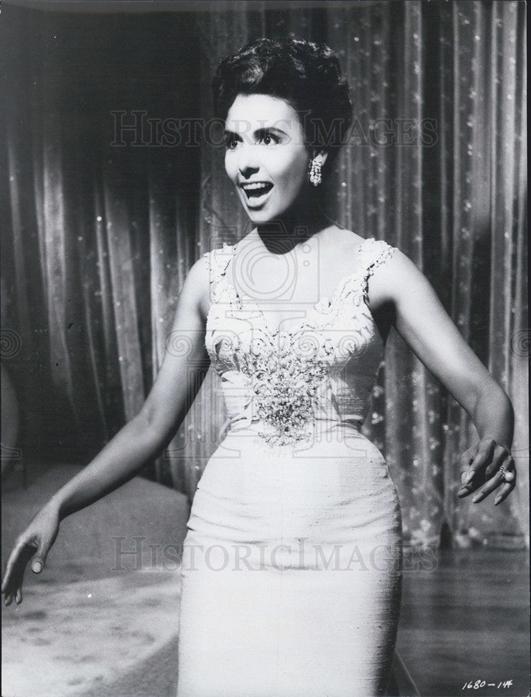 1958 Press Photo Lena Horne - Historic Images