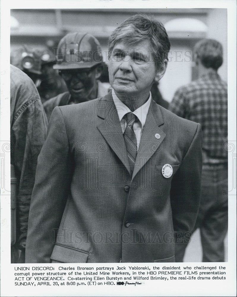 Press Photo Charles Bronson, Act of Vengeance - Historic Images