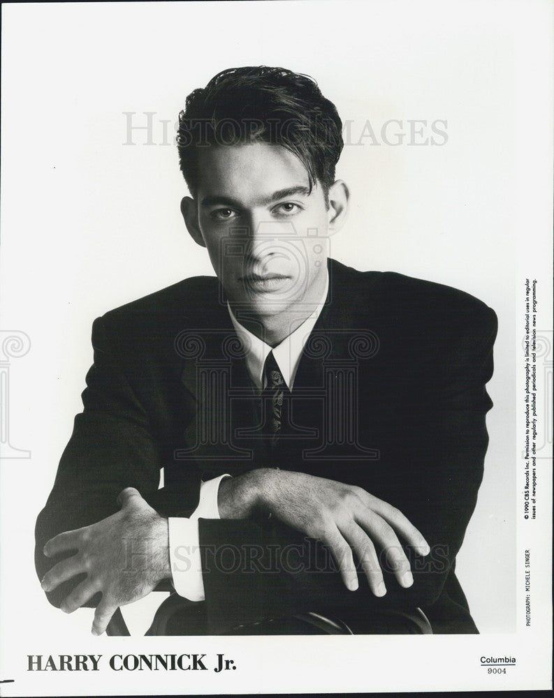 1990 Press Photo Harry Connick Jr./Singer/Composer/Actor/Pianist - Historic Images