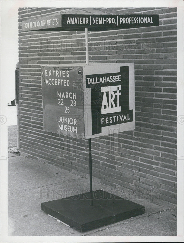 1963 Press Photo Tallahassee Art Festival - Historic Images