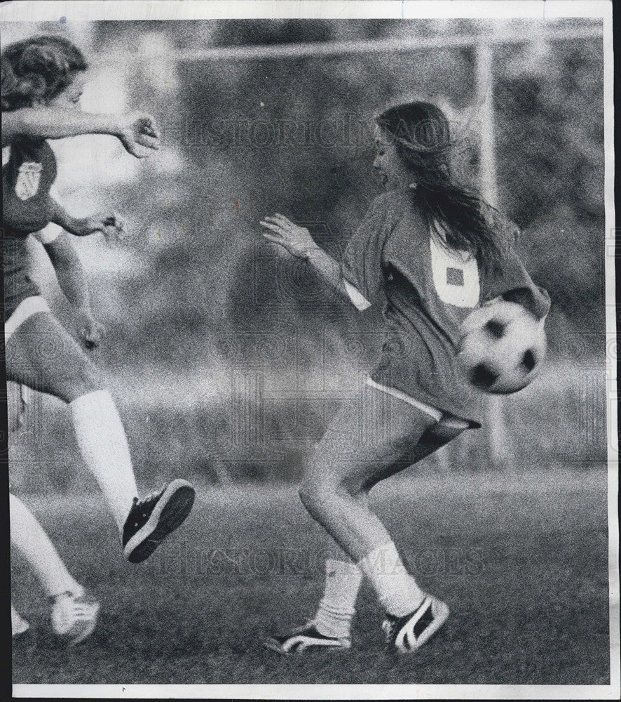 1975 Press Photo Soccer Schwaben Center - Historic Images