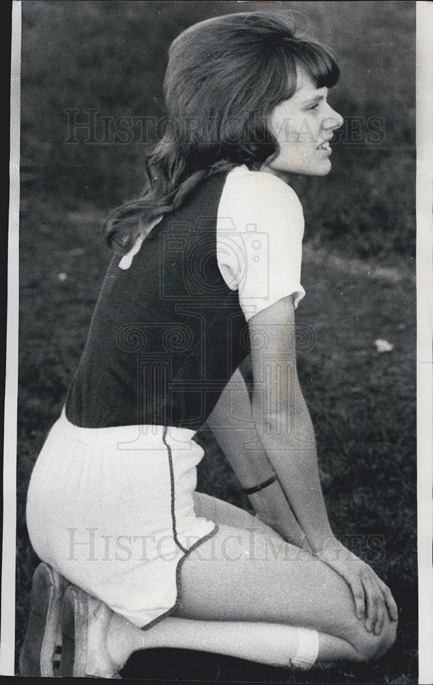 1975 Press Photo Schwaben Soccer woman - Historic Images