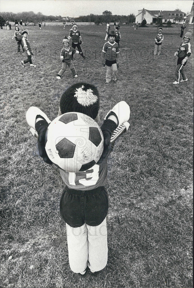 1980 Press Photo Soccer Libertyville Illinois - Historic Images