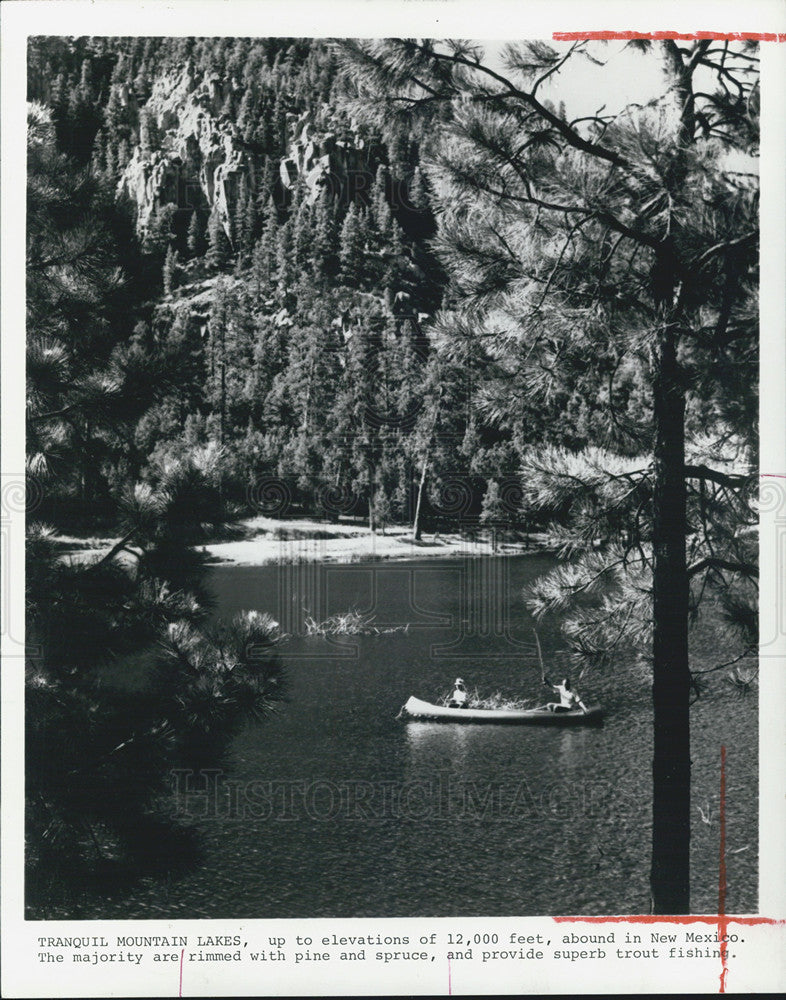 1978 Press Photo new Mexico Tranquil Mountain Lakes - Historic Images