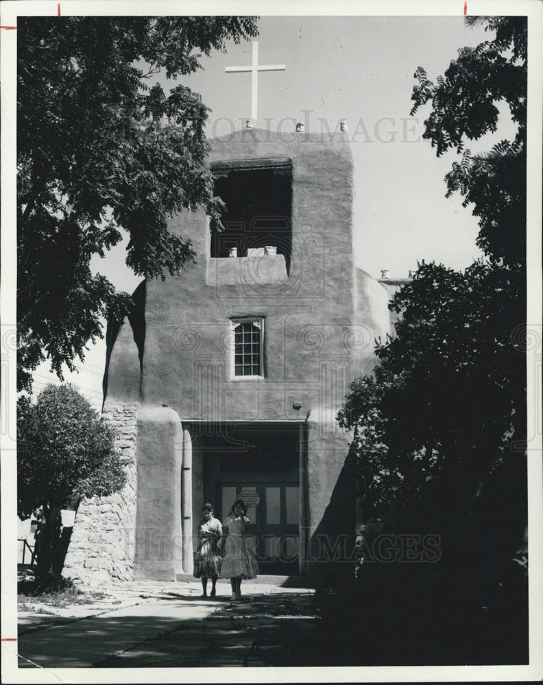 1981 Press Photo San Miguel Mission in Santa Fe Oldest Church in US - Historic Images