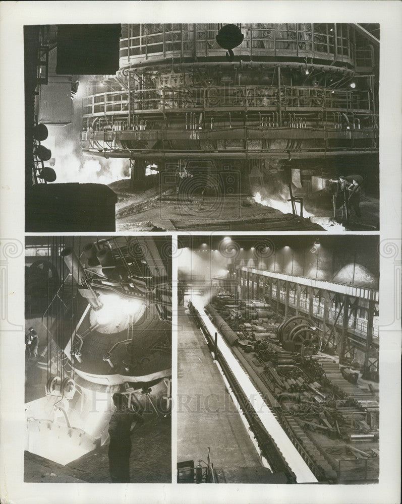 1940 Press Photo Blastfurnace Sounthorpe England - Historic Images