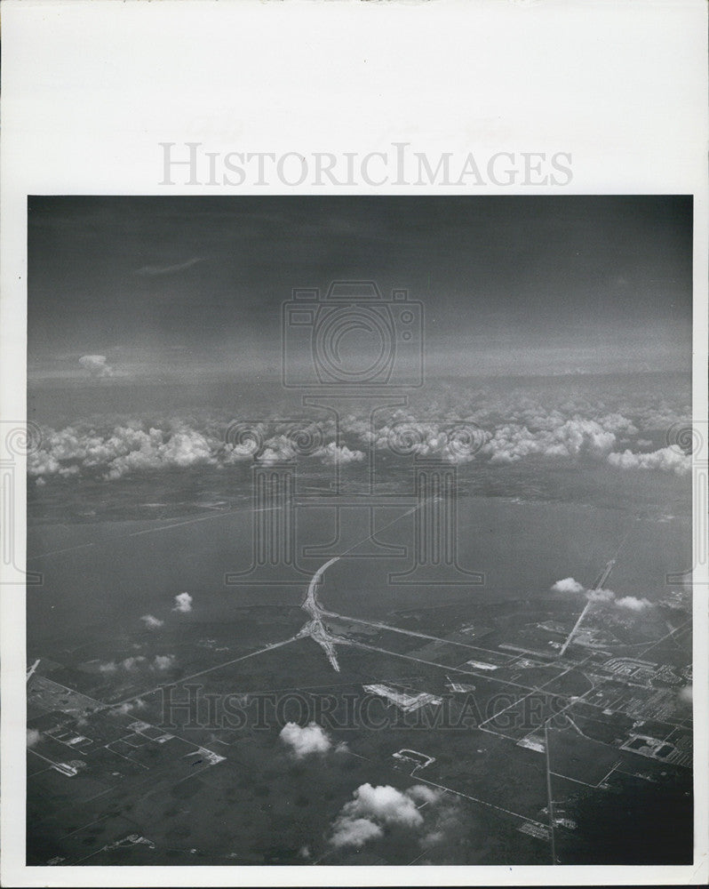 1967 Press Photo Howard Franklin Bridge, Tampa Bay - Historic Images