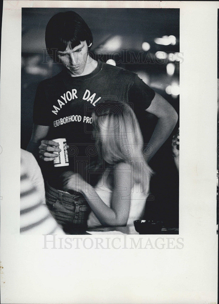 1978 Press Photo University Illinois David Darden Fort Lauderdale Strip - Historic Images