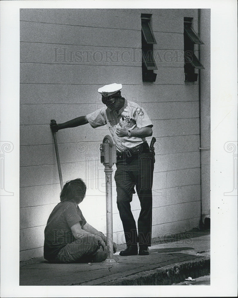 1974 Press Photo Tampa skid row,Franklin St - Historic Images