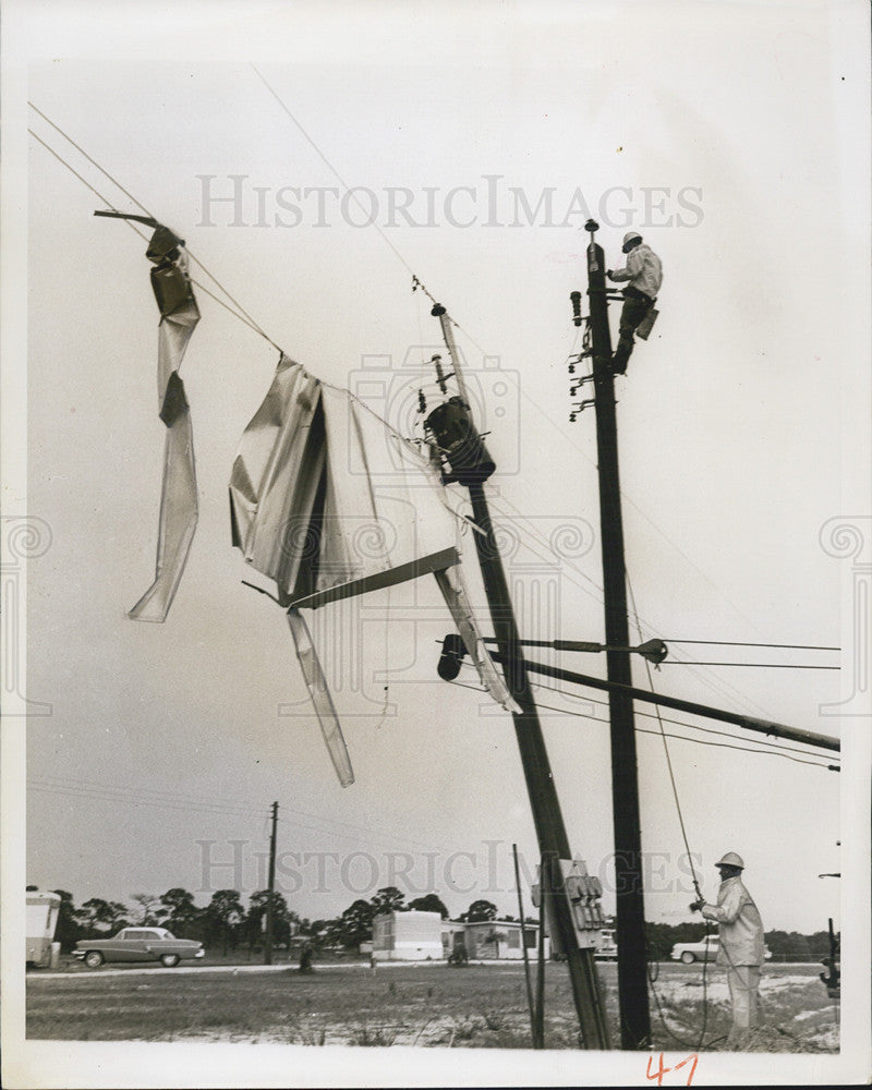 1958 Press Photo Trailer Estates Utilities Service - Historic Images