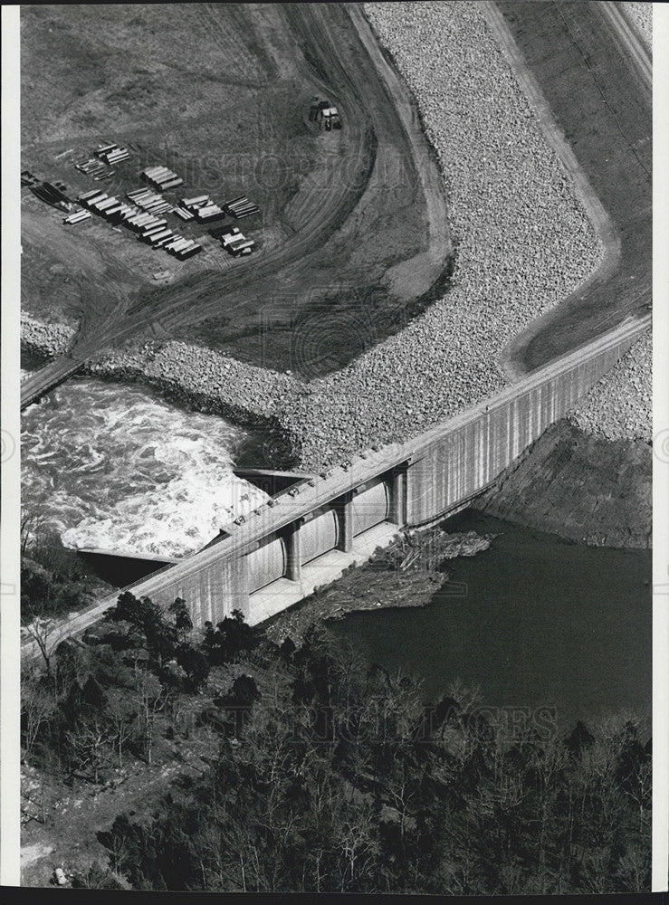 1979 Press Photo Tellico dam Little Tennessee River - Historic Images