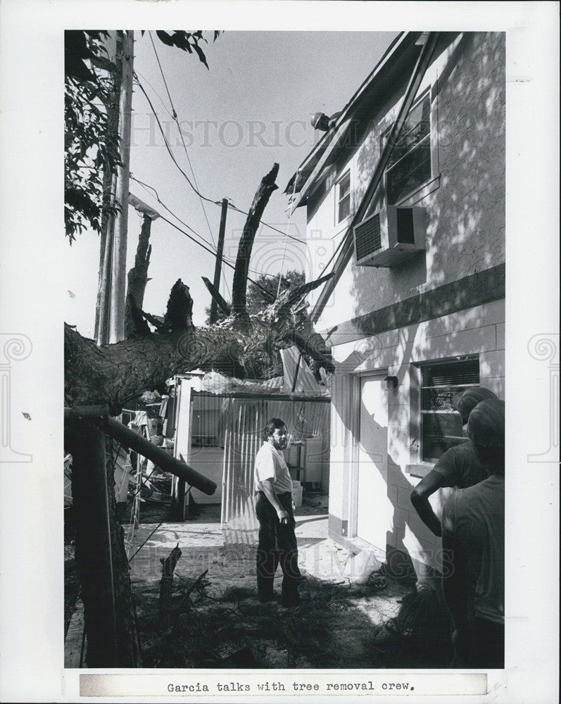 1982 Press Photo St. Petersburg Florida Storm Damage - Historic Images