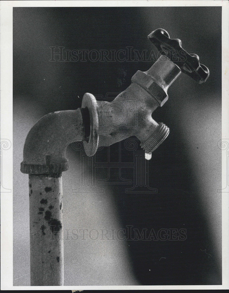 1971 Press Photo Water Spout, Tampa - Historic Images