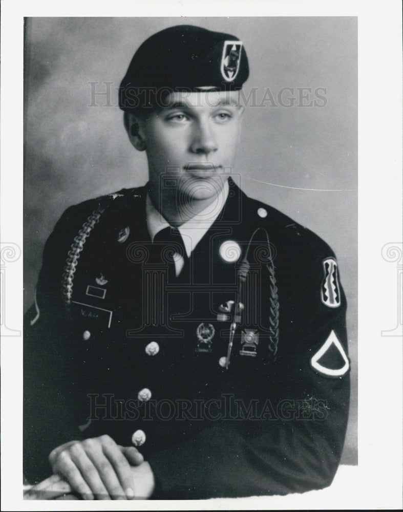 1991 Press Photo Greg Nowak Army Specialist - Historic Images