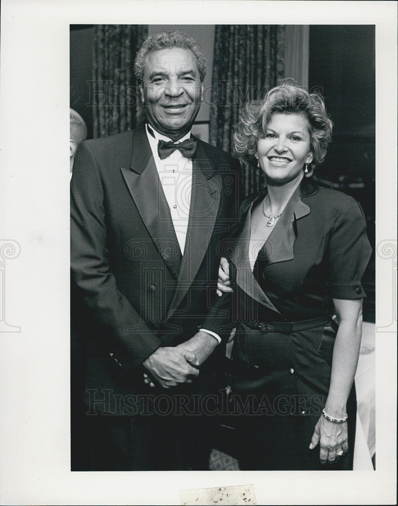 1991 Press Photo Alvin Boutte Judith Ansteth Civic Opera House Joseph Holmes - Historic Images