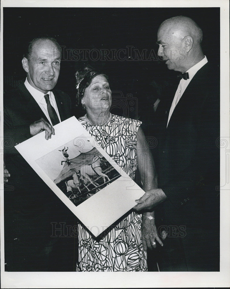 1965 Press Photo Karl Wallenda, Mrs. Wirth &amp; Col W. Naramore. - Historic Images