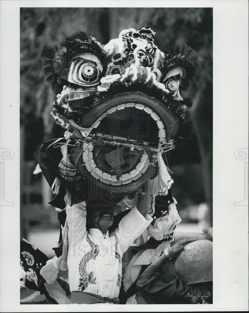 1982 Press Photo children rehearse parts parade Southwest Florida Buddhists Inc. - Historic Images