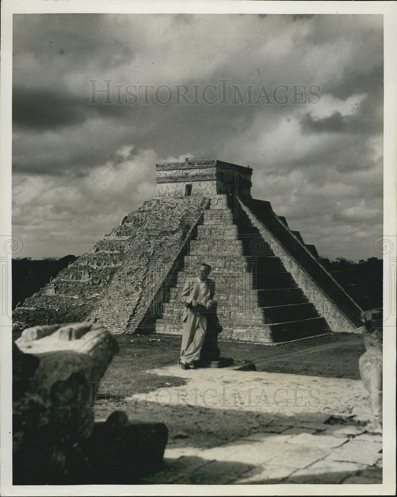 Press Photo Yucatan Mexico Maya Indian Ruins Chicken Itza - Historic Images