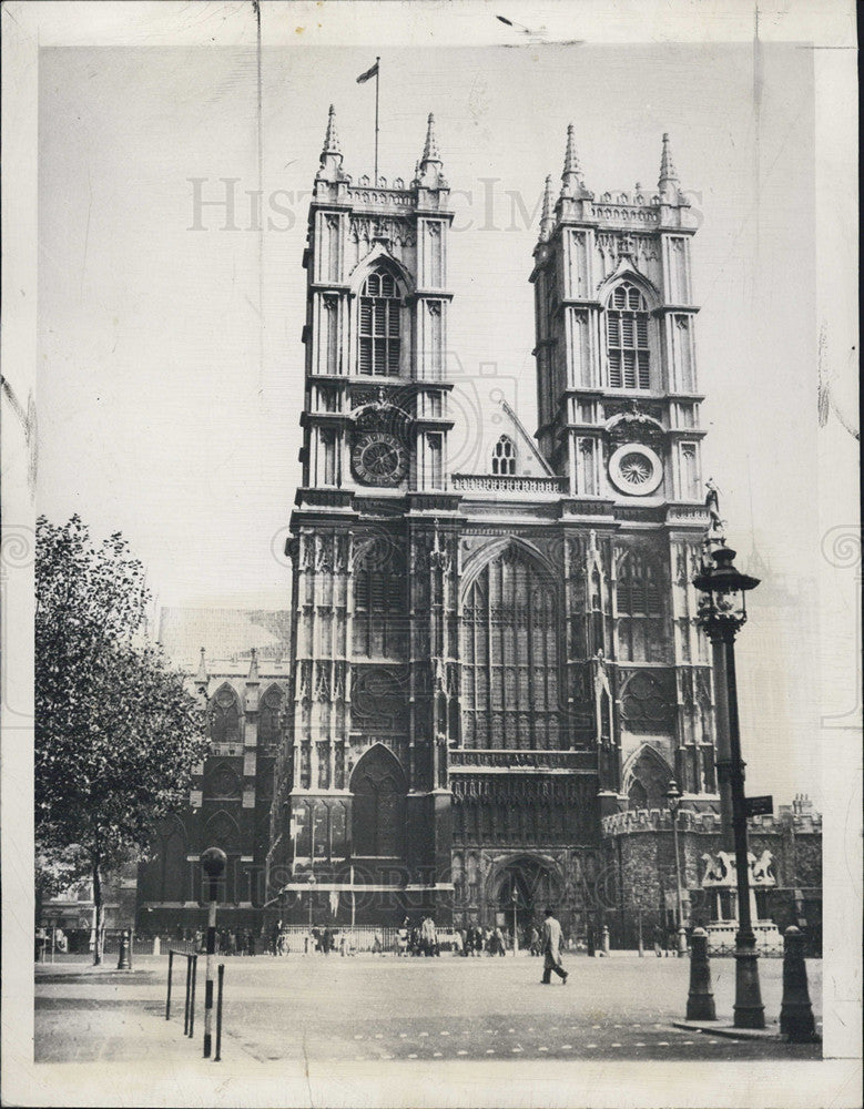 1947 Press Photo Westminster Abbey, London - Historic Images