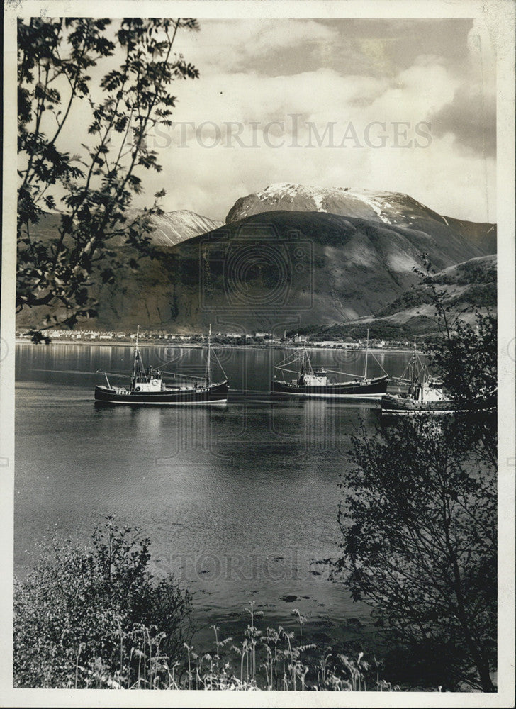 Press Photo Fort William &amp; Ben Neevis Inverness-shire - Historic Images