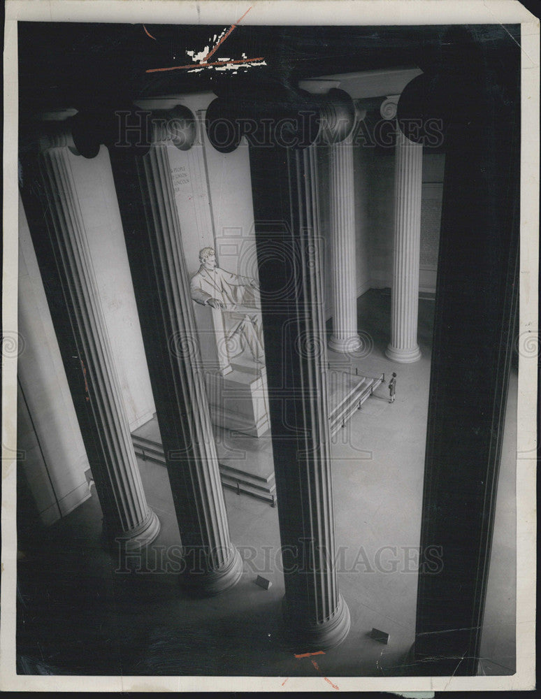 1963 Press Photo Abraham Lincoln statue Washington D.C. - Historic Images