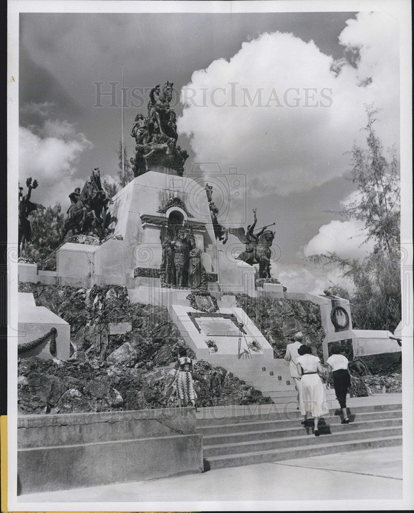 1956 Press Photo The Carabobo Monument to freedom. - Historic Images