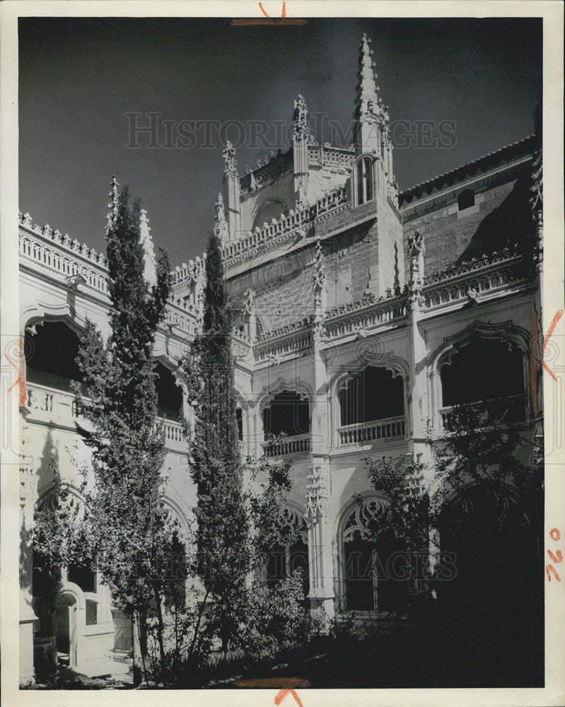 1958 Press Photo Toledo Monastery Built By Queen Isabella - Historic Images